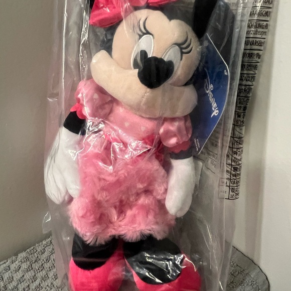 Disney Other - Disney Minnie Mouse Plush Toy in Pink
